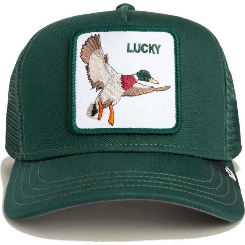 gron-trucker-kasket-til-dreng-med-and-the-lucky-mini-the-farm-fra-goorin-bros