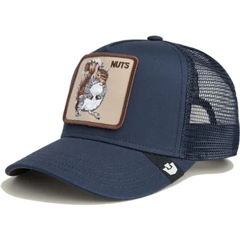 Trucker-Cap marineblau für Jungen Eichhörnchen Nuts Mini The Farm von Goorin Bros.