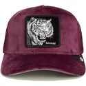 casquette-trucker-grenat-tigre-savage-tiger-velour-the-farm-goorin-bros