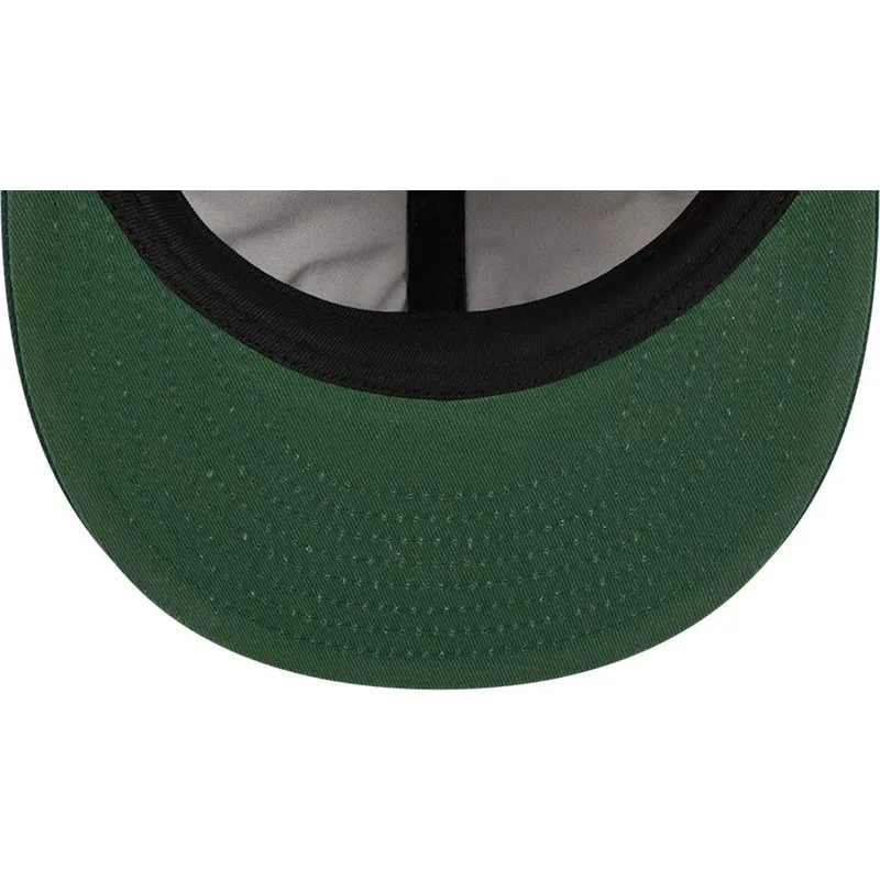 brun-och-gron-justerbar-platt-keps-9fifty-retro-crown-wool-pinstripe-fran-oakland-athletics-mlb-av-new-era