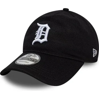 Justerbar svart böjd keps 9TWENTY Merinoull Detroit Tigers MLB från New Era