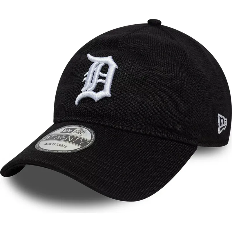 sort-justerbar-buet-kasket-9twenty-merino-wool-fra-detroit-tigers-mlb-fra-new-era