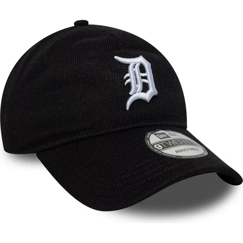 petten-gebogen-zwart-verstelbaar-9twenty-merino-wool-van-detroit-tigers-mlb-van-new-era
