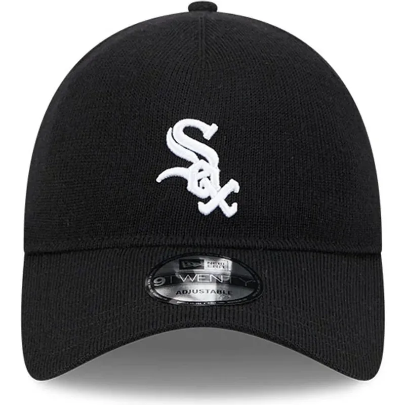 petten-gebogen-zwart-verstelbaar-9twenty-merino-wool-van-chicago-white-sox-mlb-van-new-era