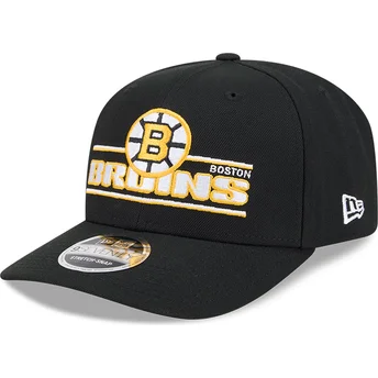 Petten gebogen zwart snapback 9SEVENTY Stretch Snap Stated van Boston Bruins NHL van New Era