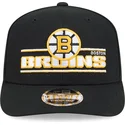 cappellino-nero-curvo-snapback-9seventy-stretch-snap-stated-dei-boston-bruins-nhl-di-new-era