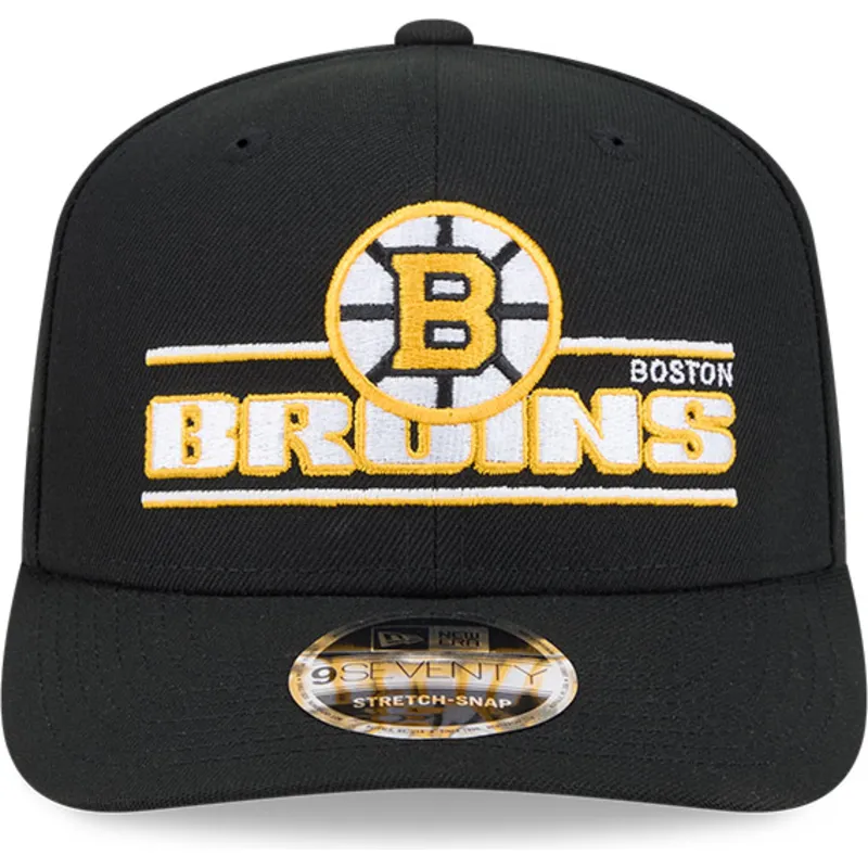 sort-buet-snapback-kasket-9seventy-stretch-snap-stated-fra-boston-bruins-nhl-fra-new-era
