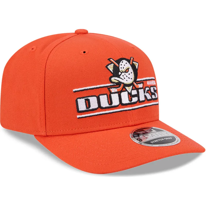 petten-gebogen-oranje-snapback-9seventy-stretch-snap-stated-van-anaheim-ducks-nhl-van-new-era