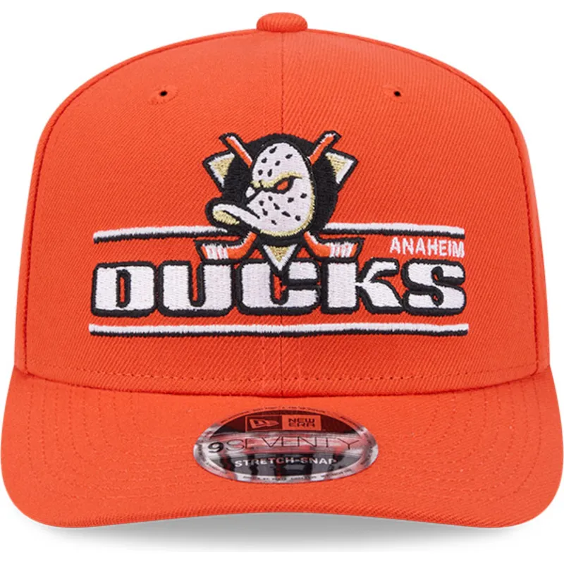 petten-gebogen-oranje-snapback-9seventy-stretch-snap-stated-van-anaheim-ducks-nhl-van-new-era