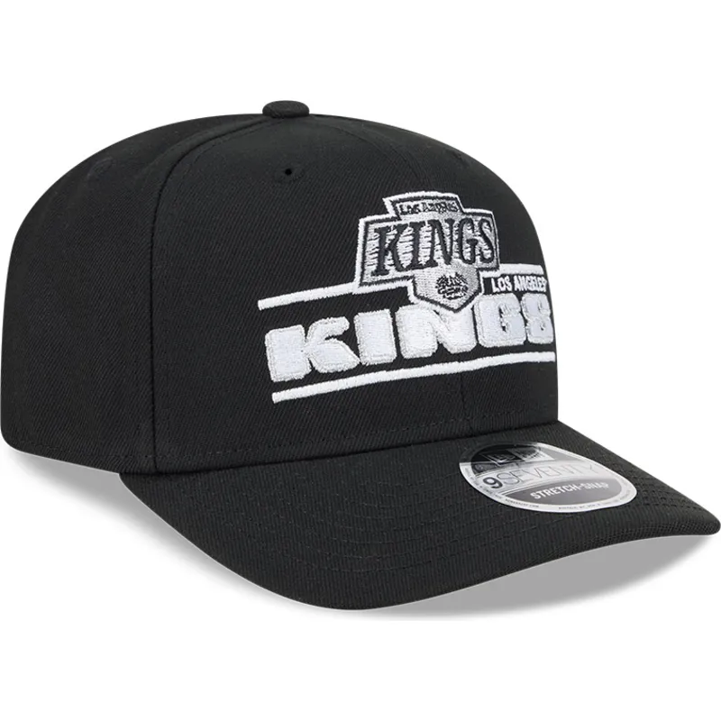 sort-buet-snapback-kasket-9seventy-stretch-snap-stated-fra-los-angeles-kings-nhl-fra-new-era