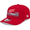 petten-gebogen-rood-snapback-9seventy-stretch-snap-stated-van-detroit-red-wings-nhl-van-new-era