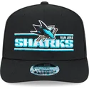 czarna-czapka-z-zakrzywionym-daszkiem-snapback-9seventy-stretch-snap-stated-san-jose-sharks-nhl-new-era