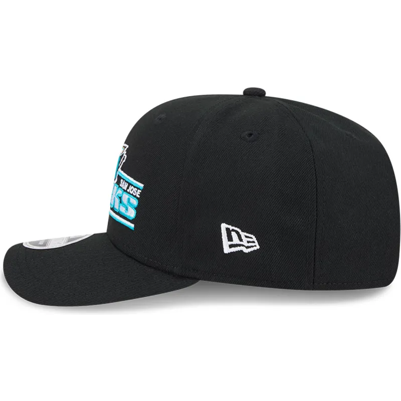 cappellino-curvo-nero-snapback-9seventy-stretch-snap-stated-di-san-jose-sharks-nhl-di-new-era