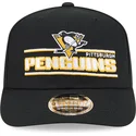 cappellino-nero-curvo-snapback-9seventy-stretch-snap-stated-dei-pittsburgh-penguins-nhl-di-new-era