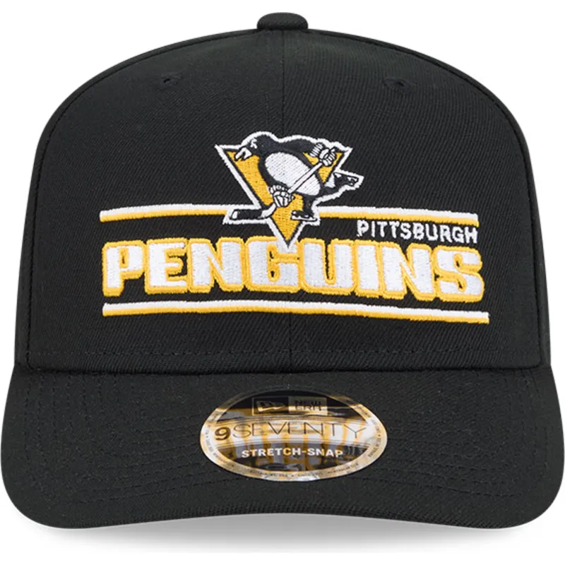 sort-buet-snapback-kasket-9seventy-stretch-snap-stated-fra-pittsburgh-penguins-nhl-fra-new-era