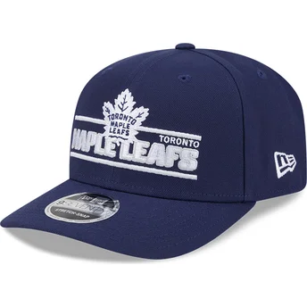 Blå buet kasket snapback 9SEVENTY Stretch Snap Stated fra Toronto Maple Leafs NHL fra New Era