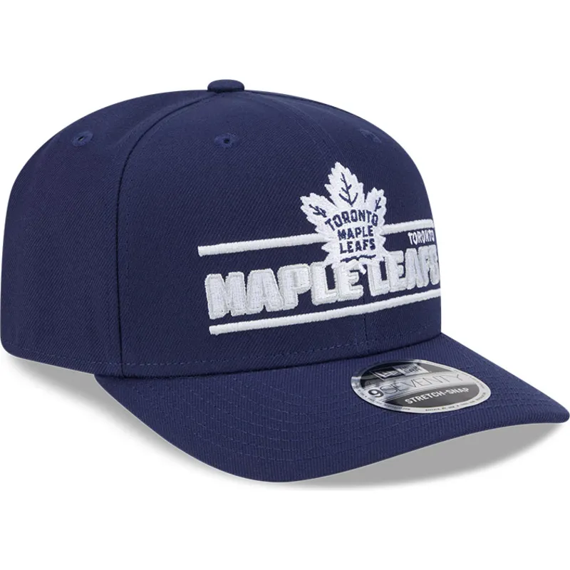 petten-gebogen-blauw-snapback-9seventy-stretch-snap-stated-van-toronto-maple-leafs-nhl-van-new-era