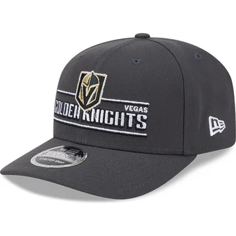 Petten gebogen grijs snapback 9SEVENTY Stretch Snap Stated van Vegas Golden Knights NHL van New Era