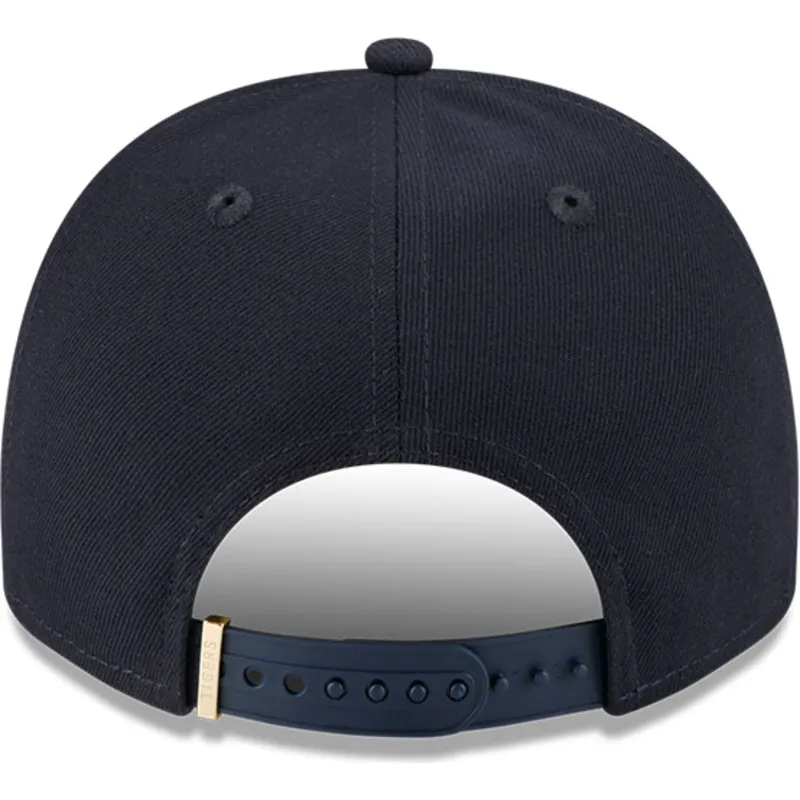cappellino-curvo-blu-marino-snapback-9fifty-a-frame-emblem-di-detroit-tigers-mlb-di-new-era