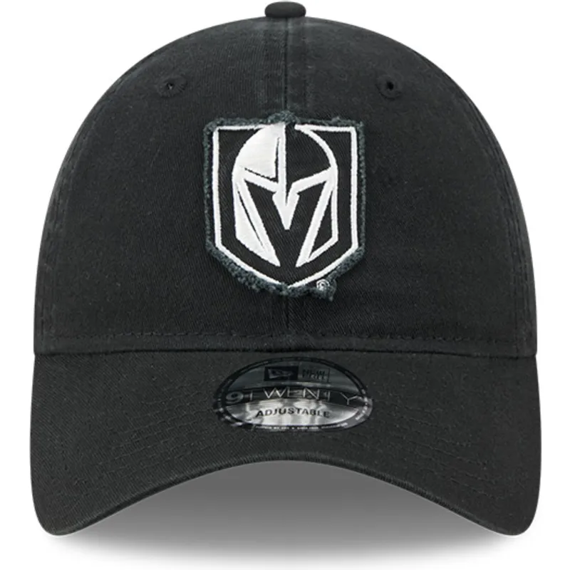 petten-gebogen-zwart-verstelbare-band-9twenty-stamp-van-vegas-golden-knights-nhl-van-new-era