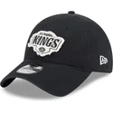 sort-justerbar-kurvet-kasket-9twenty-stamp-fra-los-angeles-kings-nhl-fra-new-era