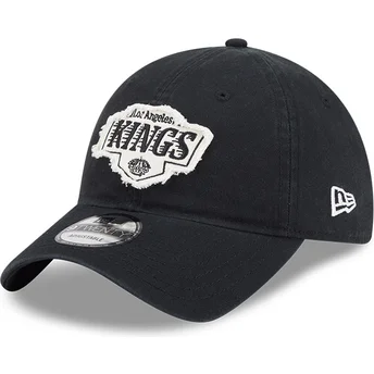 Petten gebogen zwart verstelbare band 9TWENTY Stamp van Los Angeles Kings NHL van New Era
