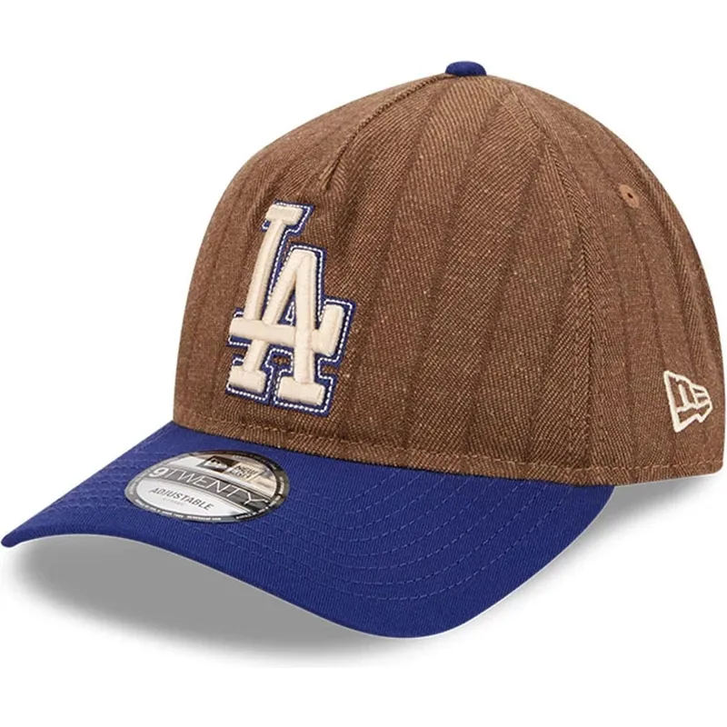 petten-gebogen-bruin-verstelbare-band-9twenty-a-frame-wool-pinstripe-van-los-angeles-dodgers-mlb-van-new-era petten-gebogen-bruin-verstelbare-band-9twenty-a-frame-wool-pinstripe-van-los-angeles-dodgers-mlb-van-new-era