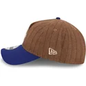 petten-gebogen-bruin-verstelbare-band-9twenty-a-frame-wool-pinstripe-van-los-angeles-dodgers-mlb-van-new-era