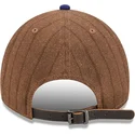 petten-gebogen-bruin-verstelbare-band-9twenty-a-frame-wool-pinstripe-van-los-angeles-dodgers-mlb-van-new-era
