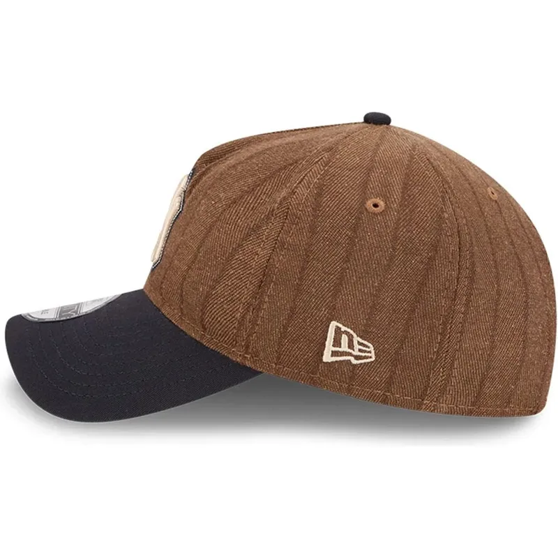 cap-gebogen-brown-adjustable-strap-9twenty-a-frame-wool-pinstripe-van-new-york-yankees-mlb-van-new-era