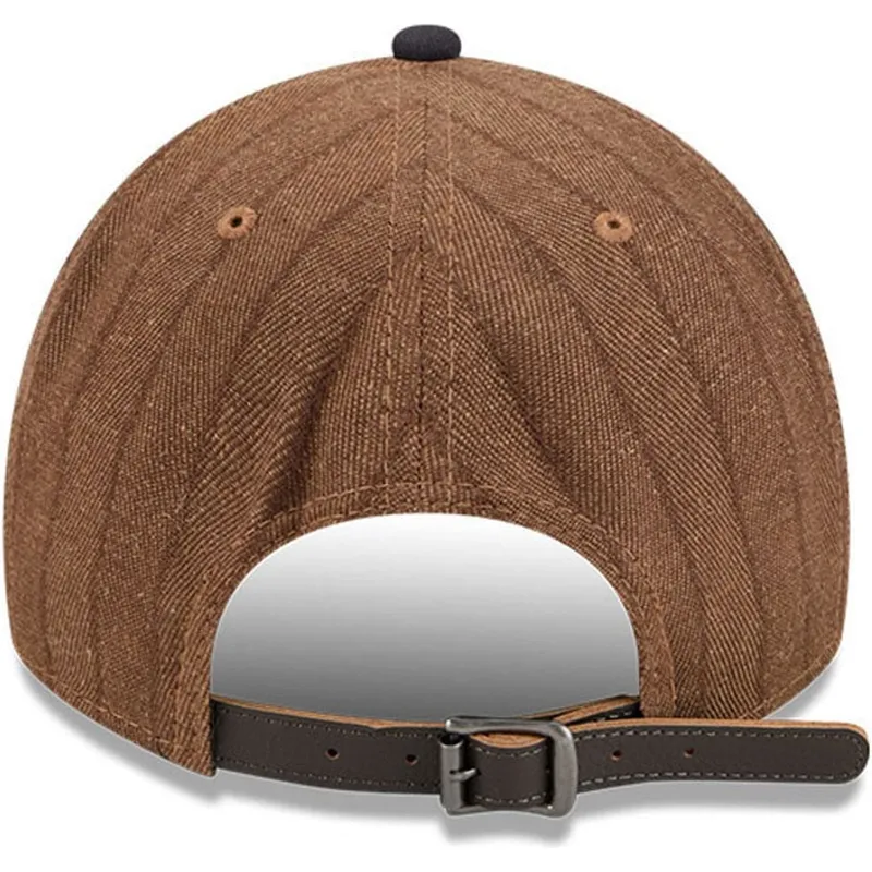 cap-gebogen-brown-adjustable-strap-9twenty-a-frame-wool-pinstripe-van-new-york-yankees-mlb-van-new-era