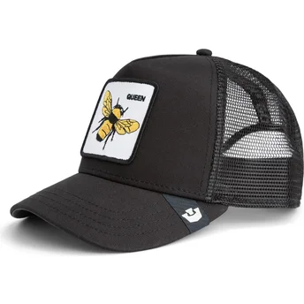 petten-gebogen-zwart-snapback-queen-bee-the-farm-van-goorin-bros