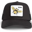 casquette-trucker-noire-abeille-queen-bee-goorin-bros