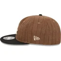 chicago-white-sox-mlb-new-era-9fifty-retro-crown-wool-pinstripe-justerbar-brun-og-sort-flad-kasket