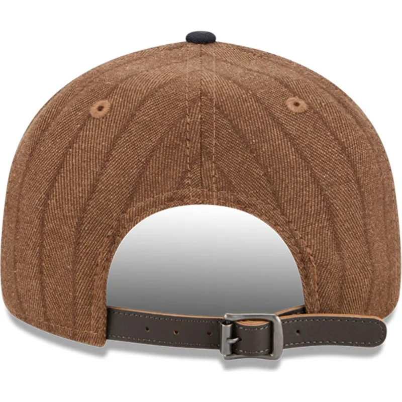 petten-plat-bruin-verstelbaar-9fifty-retro-crown-wool-pinstripe-van-chicago-white-sox-mlb-van-new-era