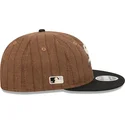 brun-og-sort-justerbar-flad-kasket-9fifty-retro-crown-wool-pinstripe-fra-chicago-white-sox-mlb-fra-new-era