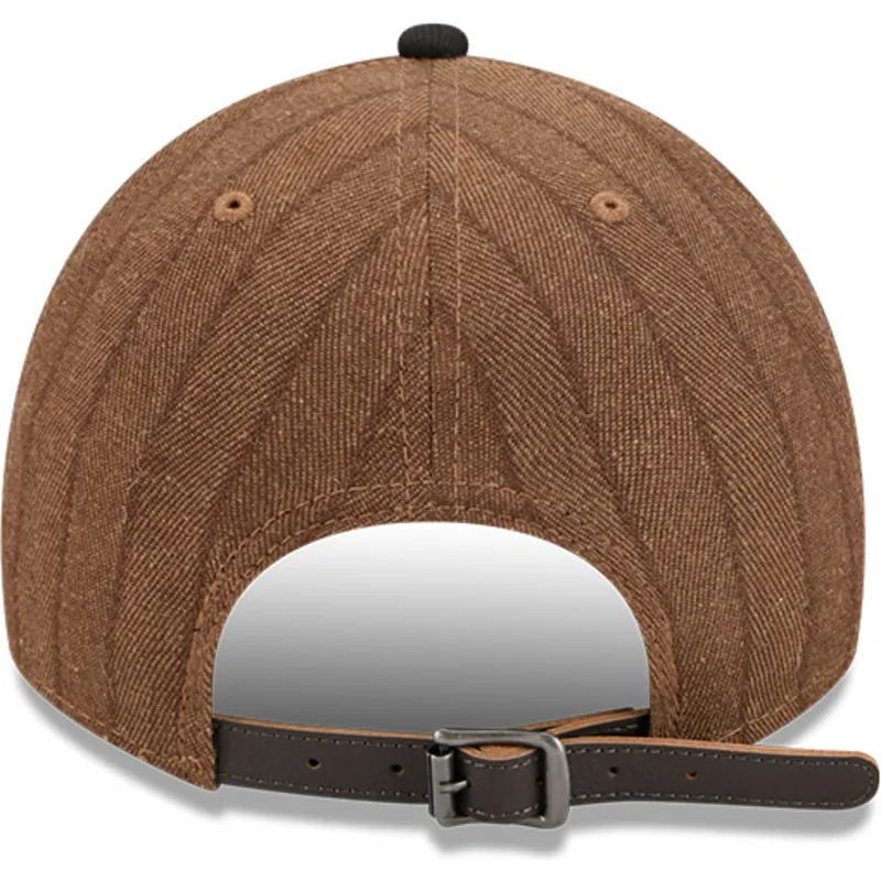 petten-gebogen-bruin-verstelbare-band-9twenty-a-frame-wool-pinstripe-van-atlanta-braves-mlb-van-new-era