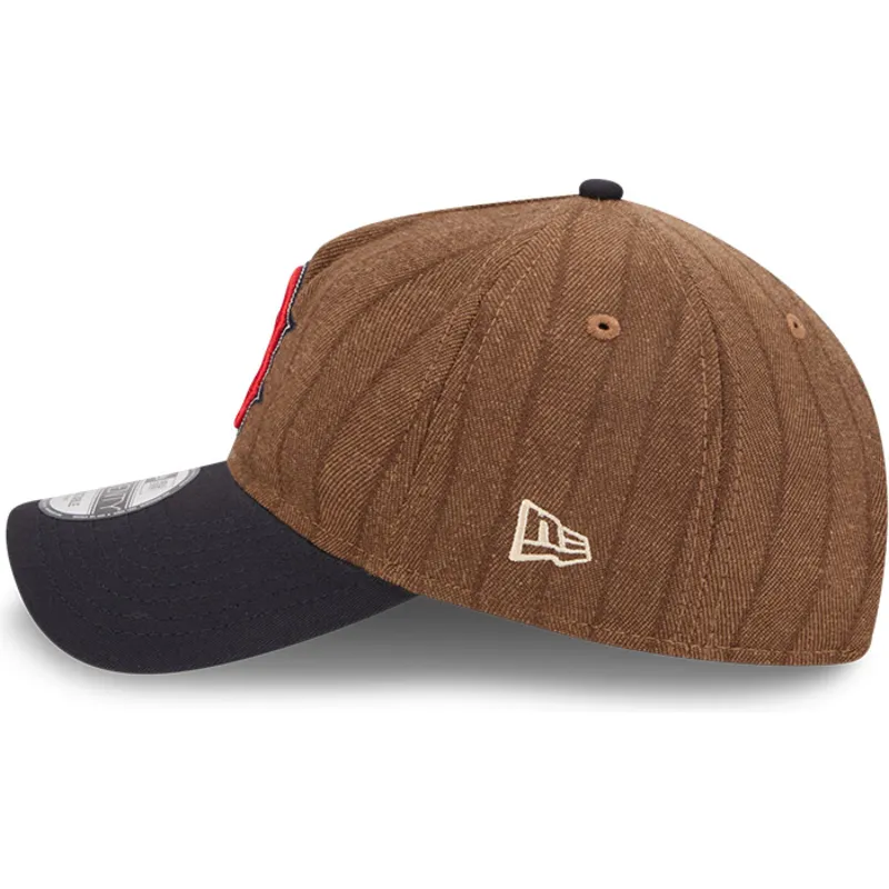 petten-gebogen-bruin-verstelbaar-9twenty-a-frame-wool-pinstripe-van-boston-red-sox-mlb-van-new-era petten-gebogen-bruin-verstelbaar-9twenty-a-frame-wool-pinstripe-van-boston-red-sox-mlb-van-new-era