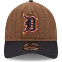 brazowa-i-granatowa-regulowana-czapka-z-daszkiem-9twenty-a-frame-wool-pinstripe-detroit-tigers-mlb-new-era