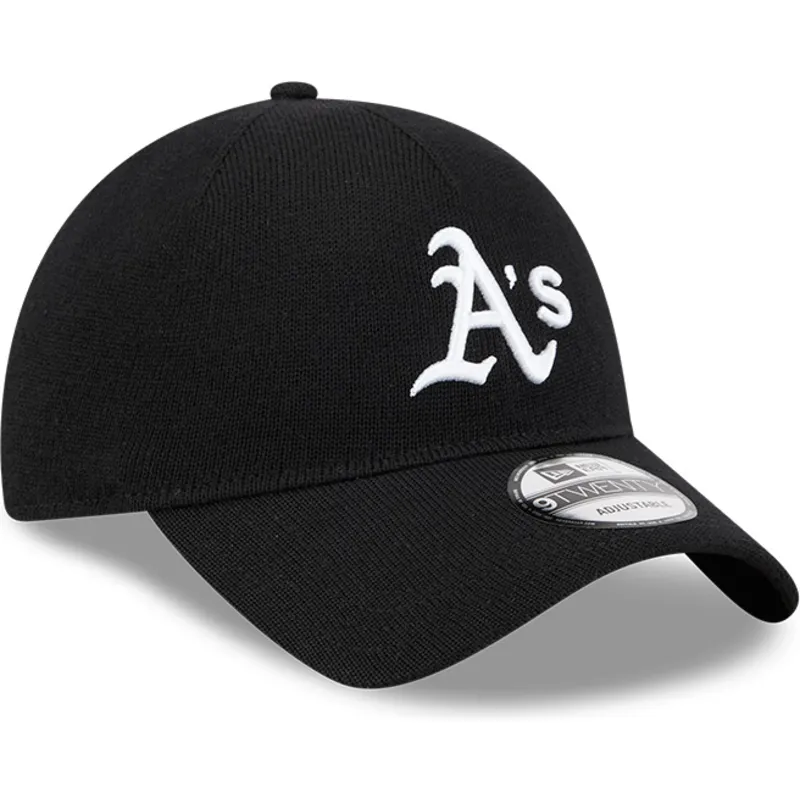czapka-z-zakrzywionym-daszkiem-czarna-regulowana-9twenty-merino-wool-oakland-athletics-mlb-new-era