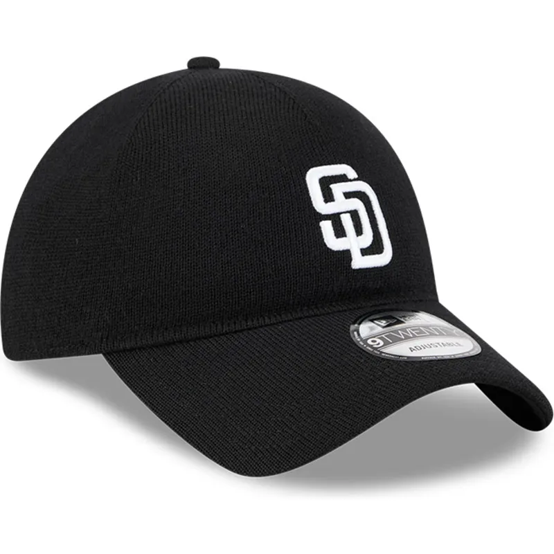 czarna-regulowana-czapka-z-zakrzywionym-daszkiem-9twenty-merino-wool-san-diego-padres-mlb-new-era