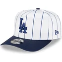 petten-gebogen-wit-snapback-9fifty-a-frame-satin-pinstripe-van-los-angeles-dodgers-mlb-van-new-era