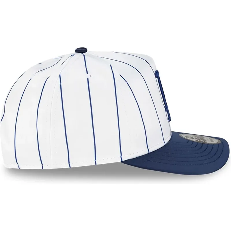 petten-gebogen-wit-snapback-9fifty-a-frame-satin-pinstripe-van-los-angeles-dodgers-mlb-van-new-era