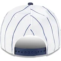 cappellino-visiera-curva-bianco-e-blu-snapback-9fifty-a-frame-satin-pinstripe-di-los-angeles-dodgers-mlb-di-new-era