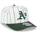 oakland-athletics-mlb-new-era-vit-och-gron-bojd-snapback-9fifty-a-frame-satin-pinstripe-keps