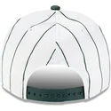 cappello-snapback-bianco-e-verde-9fifty-a-frame-satin-pinstripe-degli-oakland-athletics-mlb-di-new-era