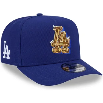 Cappellino curvo blu snapback 9FIFTY A Frame Emblem dei Los Angeles Dodgers MLB di New Era