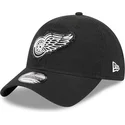 petten-gebogen-zwart-verstelbaar-9twenty-stamp-van-detroit-red-wings-nhl-van-new-era