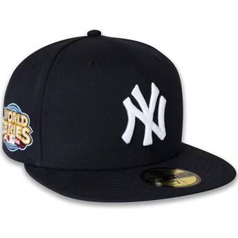 Petten plat marineblauw aangepast 59FIFTY World Series 2009 Side Patch van New York Yankees MLB van New Era