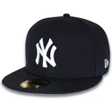 marinbla-platt-keps-justerad-59fifty-world-series-2009-side-patch-fran-new-york-yankees-mlb-av-new-era